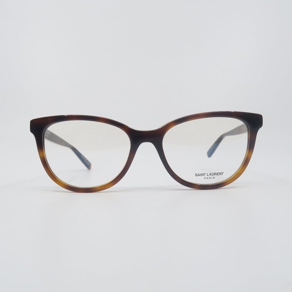 Saint Laurent SL 504 003 53mm Light Brown Tortoise New Women's Eyeglasses.
